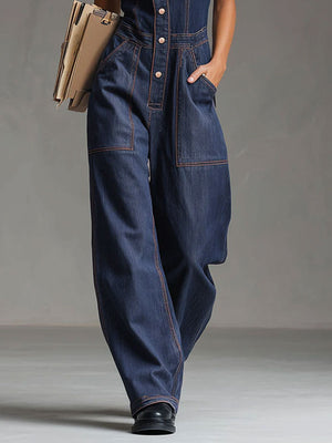 The Harlinde Denim Jumpsuit