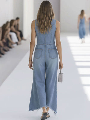 The Légère Denim Jumpsuit