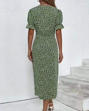 Floral V-Neck Dress