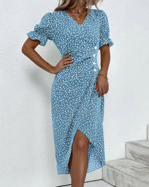 Floral V-Neck Dress