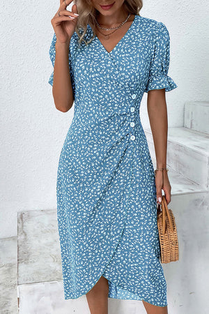 Floral V-Neck Dress