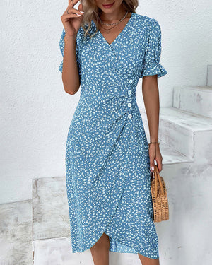 Floral V-Neck Dress