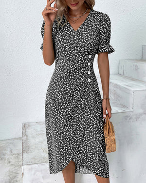 Floral V-Neck Dress