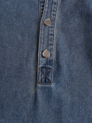 The Prudence Denim Maxi Dress