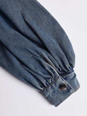 The Prudence Denim Maxi Dress
