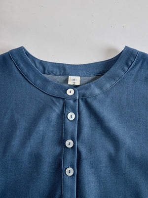 The Fanélie Denim Maxi Dress
