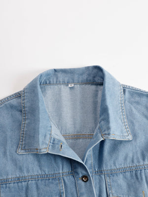 The Célie Denim Mini Dress