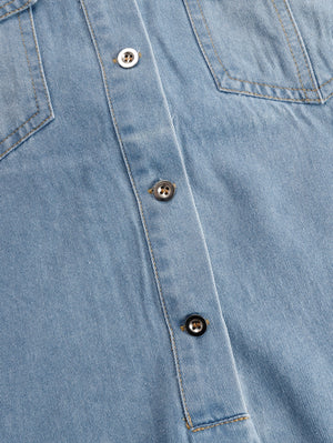 The Célie Denim Mini Dress