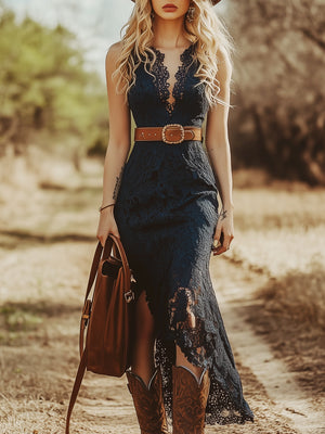 The Eusébie Lace Midi Dress