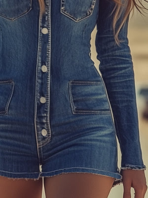 The Junie Denim Jumpsuit