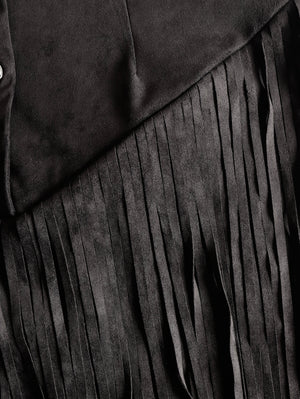 The Athénaïs Suede Mini Dress