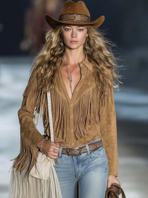 The Huguette Suede Top