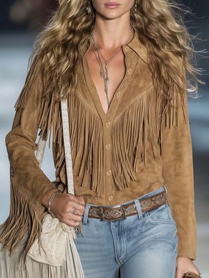The Huguette Suede Top