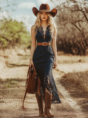 The Eusébie Lace Midi Dress