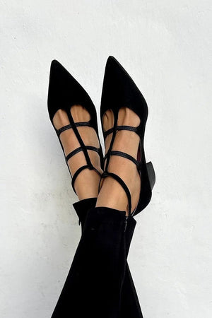 Pointed-Toe Kitten Heels