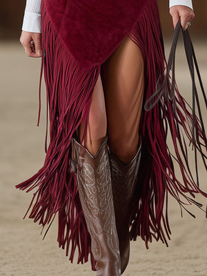 The Frodine Suede Skirt