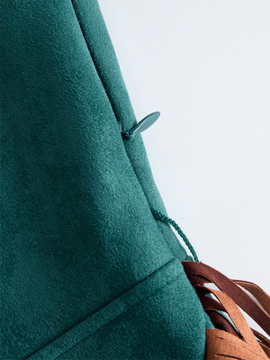 The Zélia Suede Midi Dress