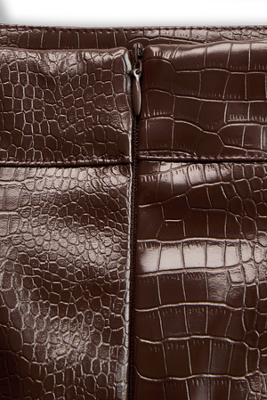 The Justinienne Leather Skirt