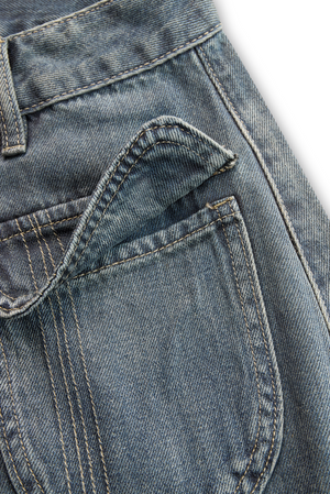 The Julienne-Rose Denim Trousers