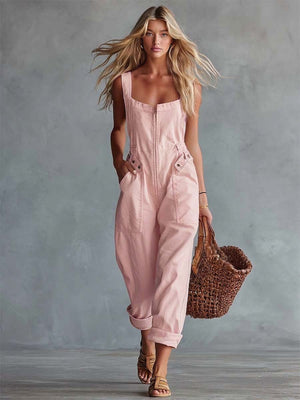 The Edwige-Rose Denim Jumpsuit