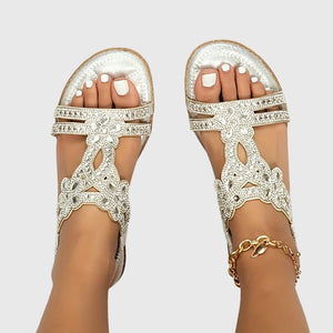 Embellished Back-Strap Sandals