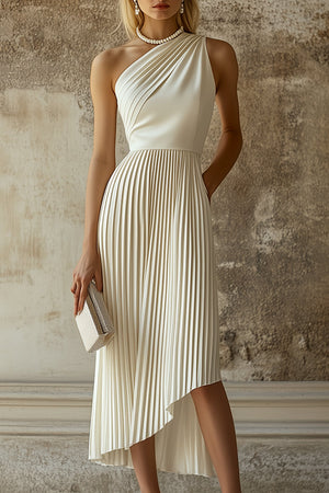 The Hermance Cotton Linen Midi Dress