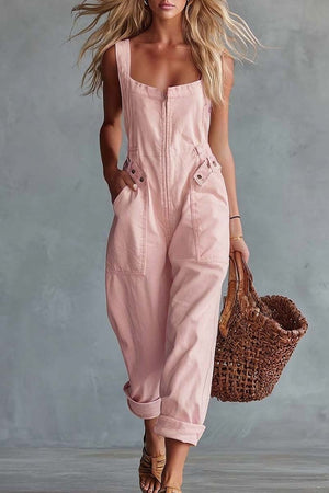 The Edwige-Rose Denim Jumpsuit