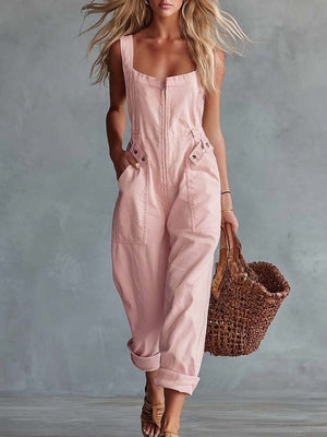 The Edwige-Rose Denim Jumpsuit