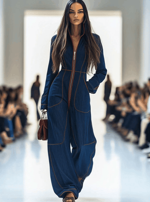 The Modesie Denim Jumpsuit