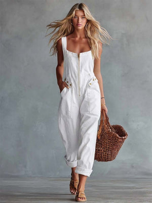 The Edwige-Rose Denim Jumpsuit