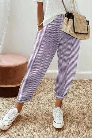Elastic-Waist Comfort Trousers