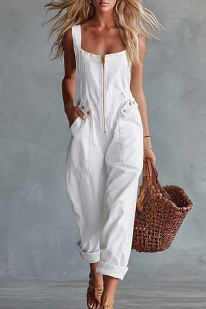 The Edwige-Rose Denim Jumpsuit