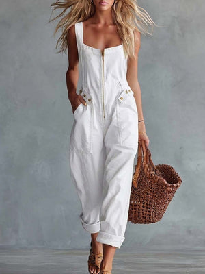 The Edwige-Rose Denim Jumpsuit
