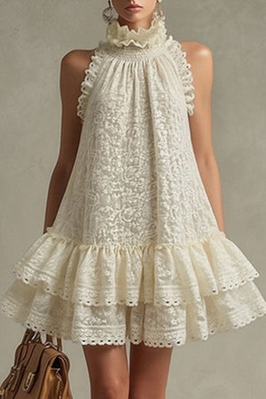 The Dieudonnée Lace Mini Dress