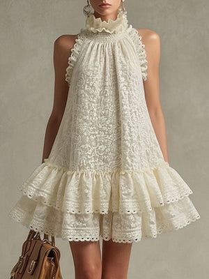 The Dieudonnée Lace Mini Dress