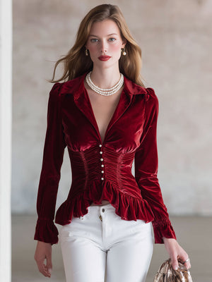 The Émilienne Velvet Shirt