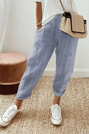 Elastic-Waist Comfort Trousers