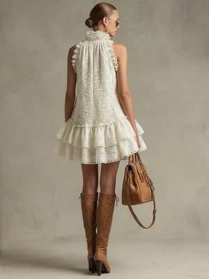The Dieudonnée Lace Mini Dress