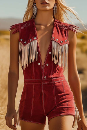 The Lupercine Suede Jumpsuit