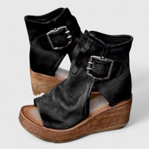 Ankle-Strap Wedge Sandals