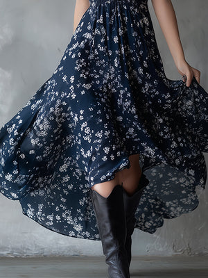 The Anne-Laure Chiffon Maxi Dress