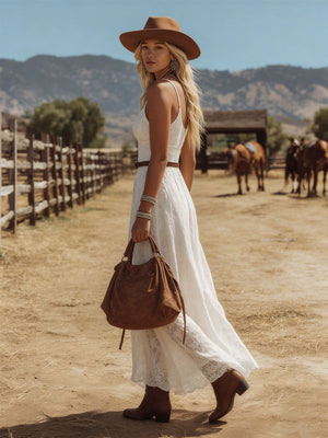The Gertrude Lace Maxi Dress