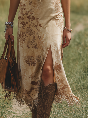 The Aloïse Suede Midi Dress