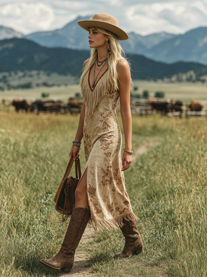 The Aloïse Suede Midi Dress
