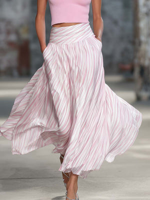 The Amélie Striped Chiffon Set