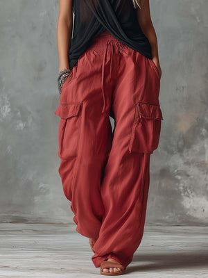 The Esclarmonde Cotton Linen Trouser Set