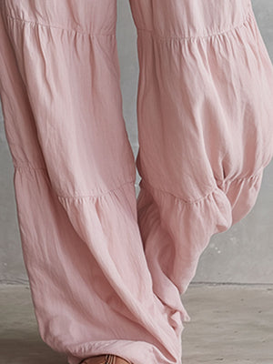 The Émeraude Cotton Linen Jumpsuit