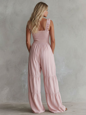 The Émeraude Cotton Linen Jumpsuit