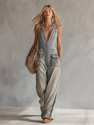 The Éleuthérie Denim Jumpsuit