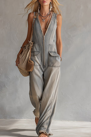 The Éleuthérie Denim Jumpsuit
